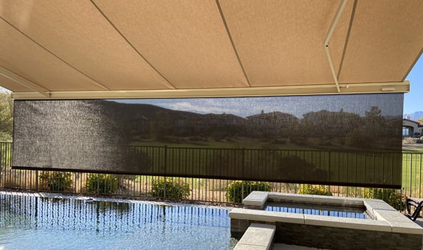 Optional Drop Valance for Enhanced Sun Protection & Privacy